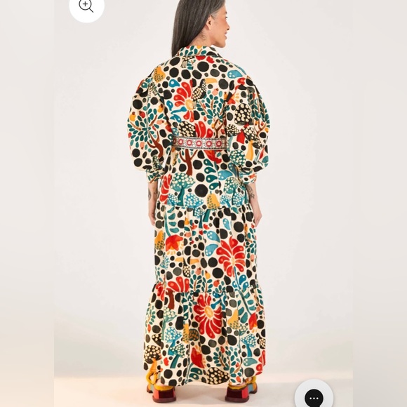 Anthropologie FARM Rio Mushroom Forest canvas Dress - Picture 4 of 9
